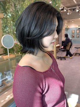 ロンドフルール 大宮東口(Lond fleur) ミニウルフレイヤーカット顔周りカット前髪カット韓国ボブ/大宮