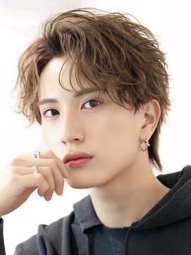 オーシャントーキョー 心斎橋(OCEAN TOKYO WEST) 波巻きシースルーフェザーパーマセンターパートウルフ