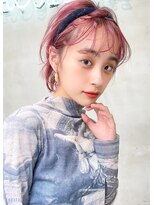 ロジッタ(ROJITHA)&nbsp;【ROJITHA原宿表参道】オシャレピンク×シースルーバング