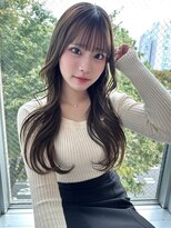 バイエイト(X８)&nbsp;サラツヤロング/ヌーディーカラー/顔まわりレイヤー/髪質改善