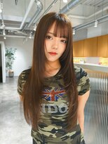 ブランコ 名古屋栄(BLANCO)&nbsp;ロングレイヤーカット　ブラウンベージュカラー