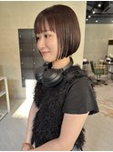 30代40代オススメボブ　切りっぱなしボブ　ミディアムボブ　西田