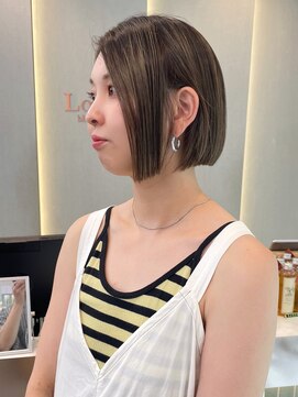 ロンド ブランシュ 錦糸町北口(Lond blanche) オリーブグレー/韓国レイヤーカット/マロンベージュ/ボブ/小顔