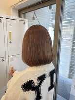 セブンルックス モカ 宇都宮鶴田店(7LOOKS mocha)&nbsp;タッセルボブ×ミルクティーベージュ　髪質改善/ブリーチ