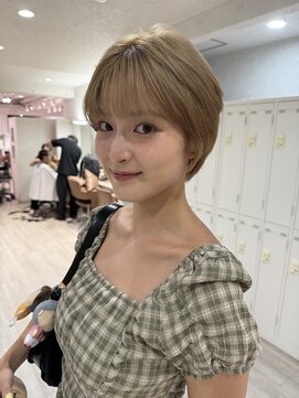 コール ネックス ザ サロン 表参道(COALL nex the salon) 【福島#18】ブロンドハイトーンショートベージュ 表参道 韓国