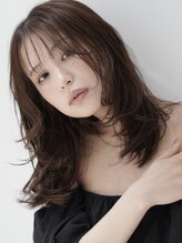 アンジュ 南海なんば駅前店(ange treatment & head spa) ミディアムレイヤーハッシュカット顔まわりレイヤーカット
