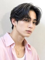 ベル 新宿(Belle)&nbsp;毛流れセンターパート曲がる縮毛矯正毛流れパーマカルマパーマ