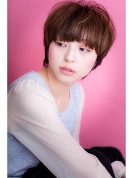 エルデ ナインズ ヘアー スタンド 川口店(elde 9's HAIR STAND) 29ワイドバング&モーブカラーのワンサイドくびれミディ風ヘア