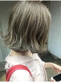 ハイライト×外ハネ
