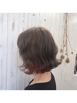 ミューズジャルダン(MUSE jardin) レッドブラウンインナー＊ボブ