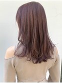 ラベンダーピンクカラー/レイヤーカット/ケアブリーチ/［渋谷］