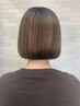 カット＋カラー+３ステップヘアエステ(ショート、ボブ)　￥15100→￥14500