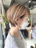 フェリア 池田(FERIA)&nbsp;ハイライト × 透明感カット（田岡）