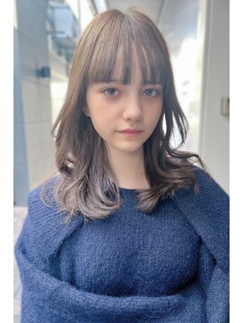 クーエフー(coo et fuu) 10代20代30代40代50代 前髪　くびれレイヤー　グレージュ藤沢