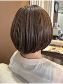 ヘアエステ+オーガニックカラーでつくるツヤ髪レイヤーボブ