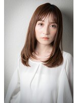 モッズヘア 上尾西口店(mod's hair) グレージュカラー美髪前下がりレイヤーロングw上尾30代40代50代