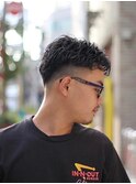 メンズカットメンズパーマニュアンスパーマフェードカット[立川]