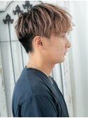 20代30代ハイトーンカラーメンズパーマメンズカットj札幌月寒