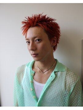 オーシャントーキョー ホワイト 原宿(OCEAN TOKYO WHITE) オレンジ　スパイキーショート