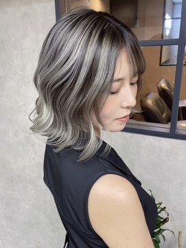 サニー 渋谷(SUNNY) バレイヤージュ、ハイライト、レイヤーカット、グレージュ