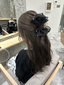 ヘアーテラスエム 奈良店(hair terrace M) 簡単【アレンジ】でも可愛い【グレージュ】