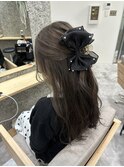 簡単【アレンジ】でも可愛い【グレージュ】