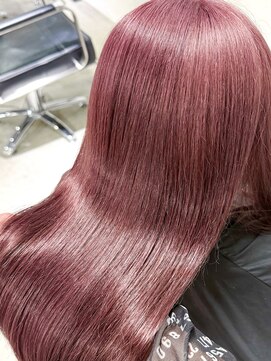 ゲームバイアランスミシー 心斎橋(GAME by Alan Smithee) ピンクベージュピンクカラー//ケアブリーチ/心斎橋ブリーチ