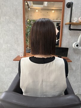 シールドヘアー 沖縄 新都心(C'LD Hair) 那覇美容室/おもろまち美容室/ぱつっとボブ/切りっぱなしボブ