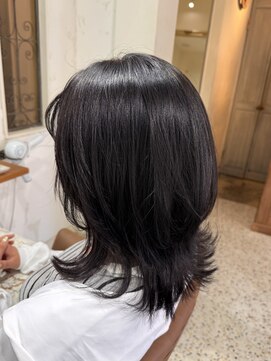 サンバイセライロ 千葉(SAN. by celilo) フェイスレイヤー×ウルフヘア/レイヤースタイル/千葉駅/MINA