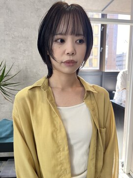 サクラ 岐阜(SAKURA) 襟足長めのボブスタイル 髪質改善カラー