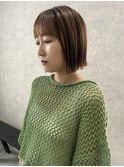 切りっぱなしボブ 髪質改善トリートメント ショートボブ 岐阜