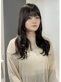 韓国前髪顔周りロング×レイヤーグレージュ[堀江/髪質改善]