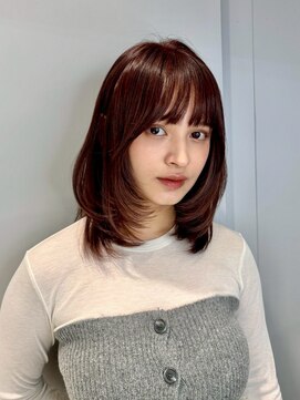 ヒュー 広島(HEW) ふんわりレイヤー暖色カラー