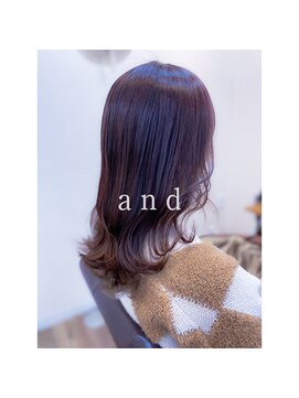 アンド(and) ピンクベージュ