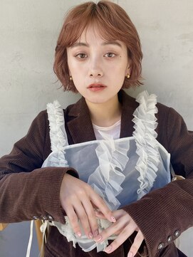 ソワ オモテサンドウ(SOIE OMOTESANDO) 暖色カラーとミニボブ