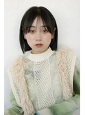 【RENA】顎ラインボブ__シースルーバング