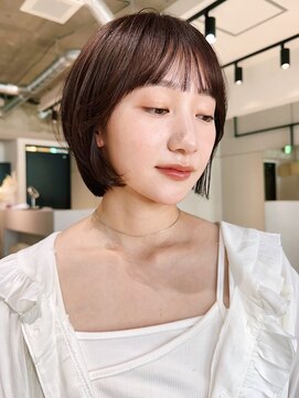 シンス 銀座(since) 小顔ショート/ミニボブ/顔周りレイヤー/小顔ヘア/似合わせカット