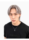 韓国風シルバーカラー毛流れウルフ