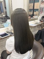 ヘアーアンドメイク シークタチカワ 立川店(Hair&Make Seek)&nbsp;【古澤】暗くしたいけど真っ黒は嫌だ 透明感オリーブグレージュ