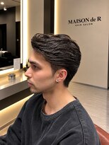 メゾン ド アール(Maison de R)&nbsp;毛流れパーマ×メンズミディアム