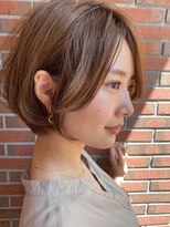ARIETTAGINZA2丸みボブ☆オリーブブラウン/大人ガーリー/冬ヘア