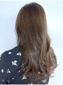 ロンググレージュ_Aラインボブかきあげロング_ba339341