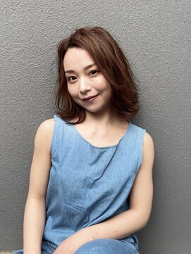 インデックスヘアーユー 錦糸町店(in'dex hair - U) 軽やかミディアムレイヤー[錦糸町/錦糸町駅/錦糸町北口/カラー]