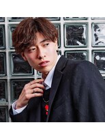 ゴールドシブヤ(GOALD SHIBUYA)&nbsp;韓国風カルマセンターパート センターパート 波巻きスパイラル