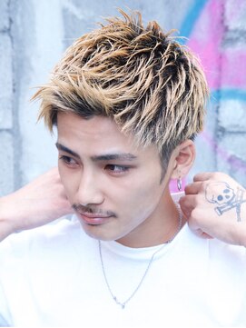 メンズフィール 南森町(MENS FEEL) ショートアップバング/ツーブロ/爽やか