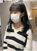 【 YOKE 】ワイドバングブルーブラック韓国ヘア