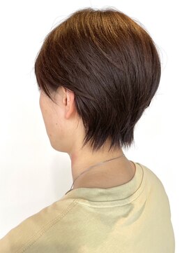 ヴァンクラウドフロムコウベ(VENT CLOUD from KOBE) 大人美人ハンサムショートショコラアッシュ前髪小顔カットモテ髪