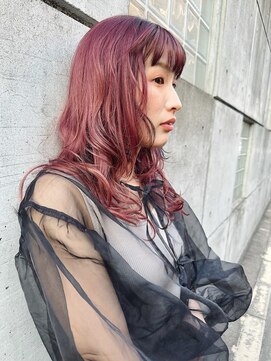 スリーマーク(THREE mark) ウェーブ ラフ 透け感 10代20代30代