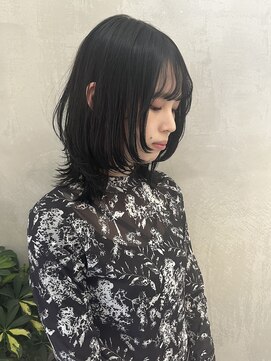 ロンドエニカ 大宮(Lond enika) 前髪パーマアッシュカラーレイヤーロンググレーベージュ[大宮]