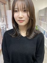 キートス 高知店(kiitos)&nbsp;★ナチュラルワンカールセミディシアカラーエアリークセ毛風